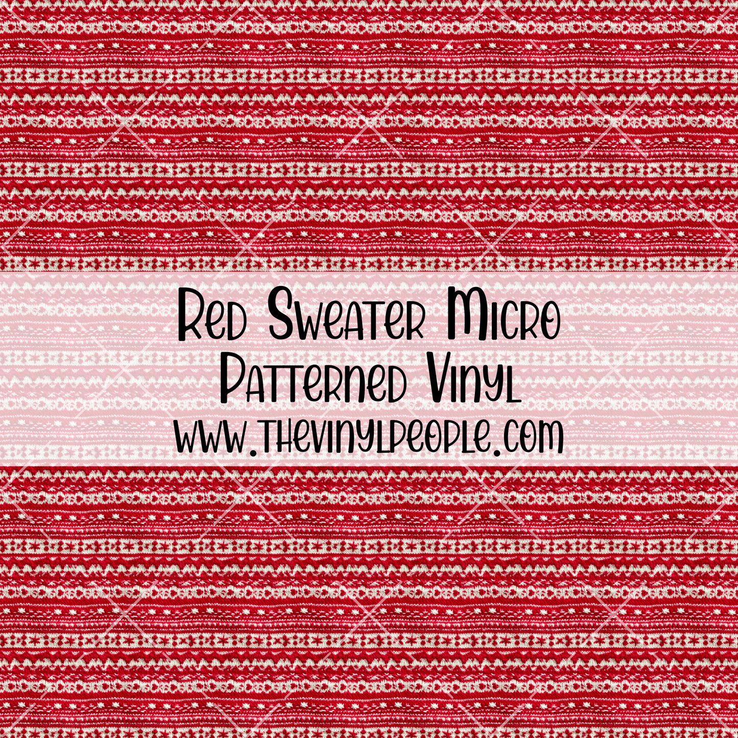 Red Sweater Patterned Vinyl