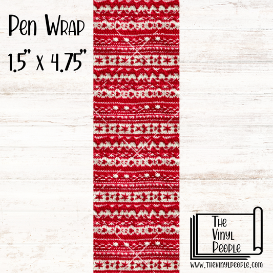 Red Sweater Pen Wrap