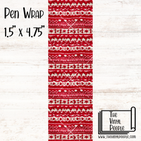 Red Sweater Pen Wrap