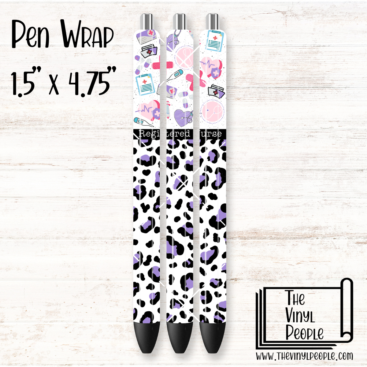 Registered Nurse Leopard Pen Wrap