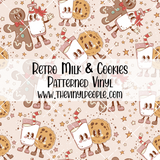 Retro Milk & Cookies Patterned Vinyl