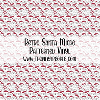 Retro Santa Patterned Vinyl