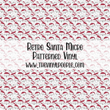 Retro Santa Patterned Vinyl