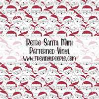 Retro Santa Patterned Vinyl