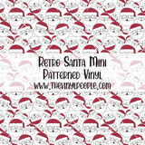 Retro Santa Patterned Vinyl