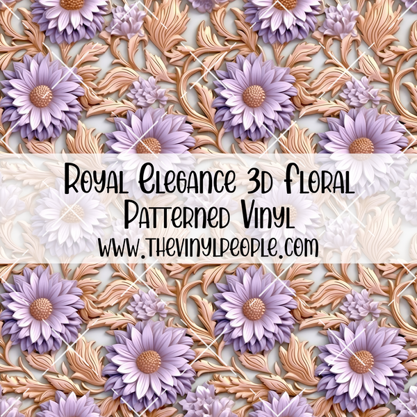 Royal Elegance 3D Floral Patterned Vinyl