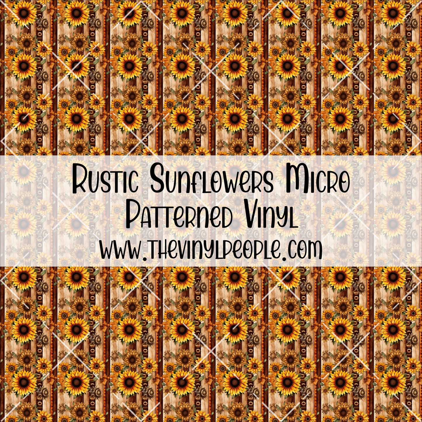 Rustic Sunflowers Patterned Vinyl