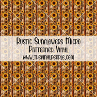 Rustic Sunflowers Patterned Vinyl