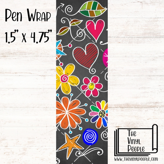 School Doodles Pen Wrap