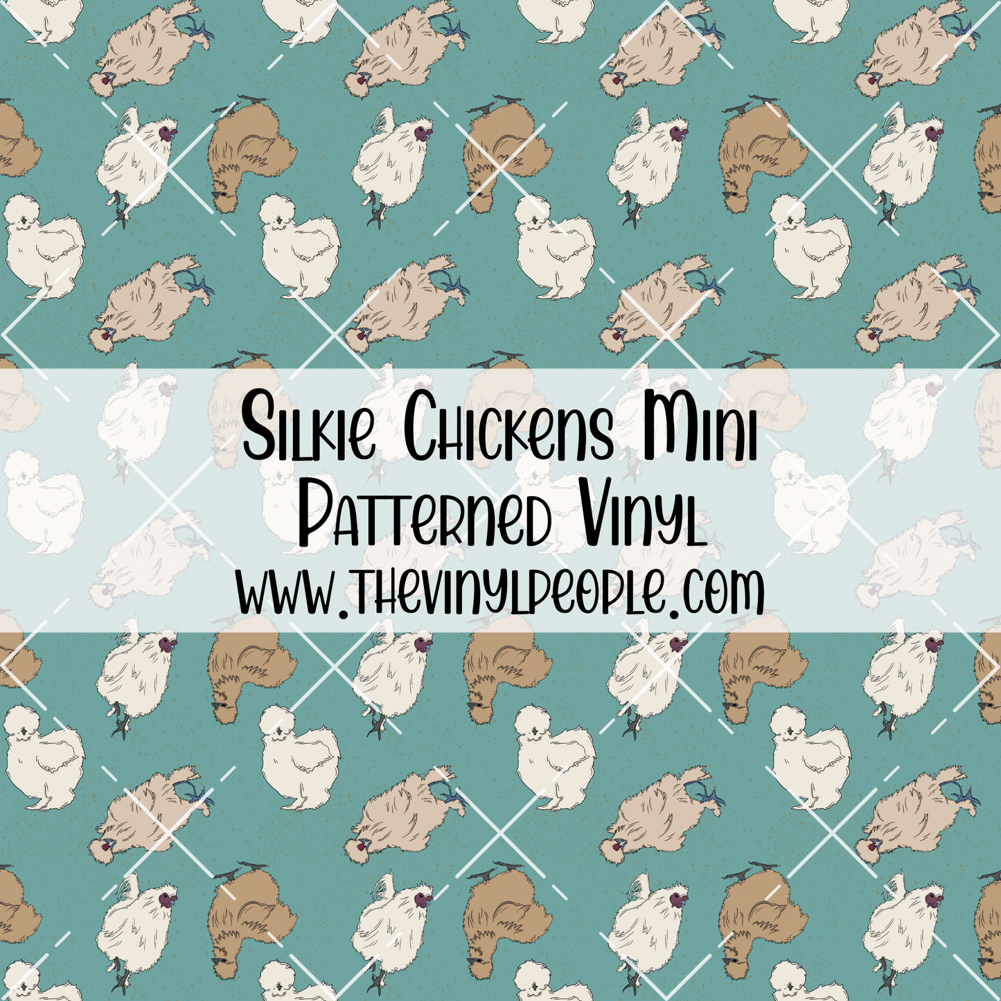 Silkie Chickens Patterned Vinyl