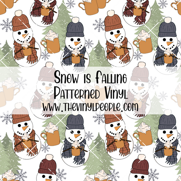 Snow is Falling Patterned Vinyl