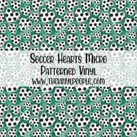 Soccer Hearts Patterned Vinyl