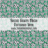 Soccer Hearts Patterned Vinyl