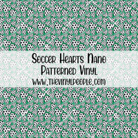 Soccer Hearts Patterned Vinyl