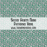 Soccer Hearts Patterned Vinyl