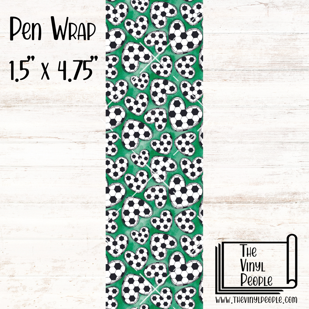 Soccer Hearts Pen Wrap