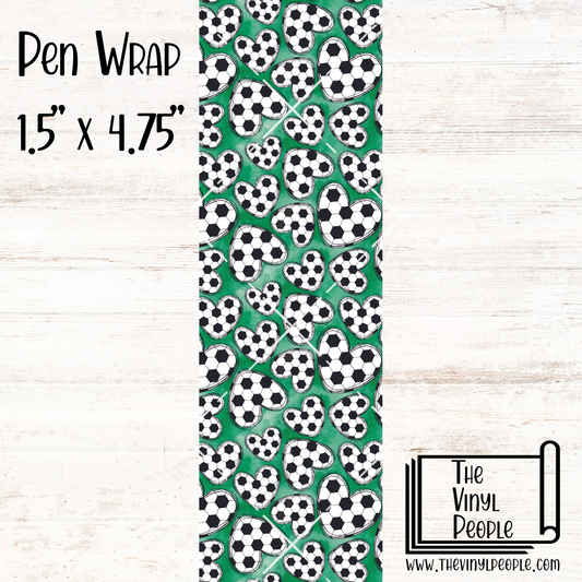 Soccer Hearts Pen Wrap