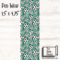 Soccer Hearts Pen Wrap