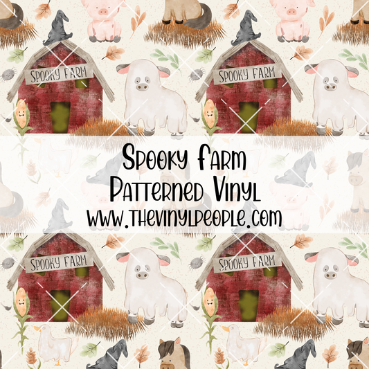 Spooky Farm Patterned Vinyl