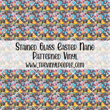 Stained Glass Easter Patterned Vinyl