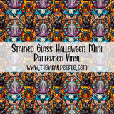 Stained Glass Halloween Patterned Vinyl