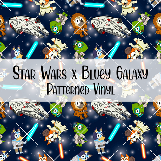 Star Wars x Bluey Galaxy Patterned Vinyl