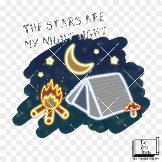 Stars Are My Night Light Vinyl Decal