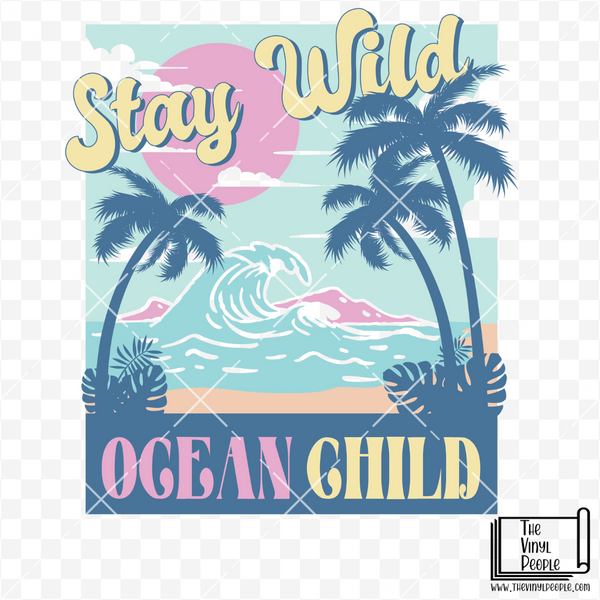 Stay Wild Ocean Child Vinyl Decal