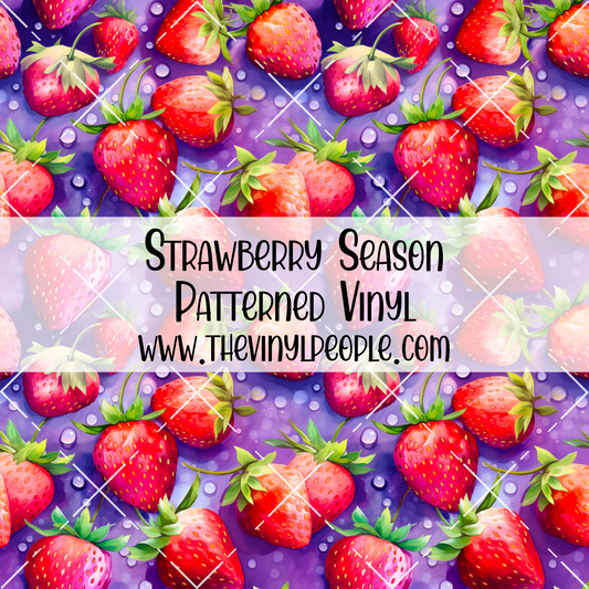 Strawberry Season Patterned Vinyl