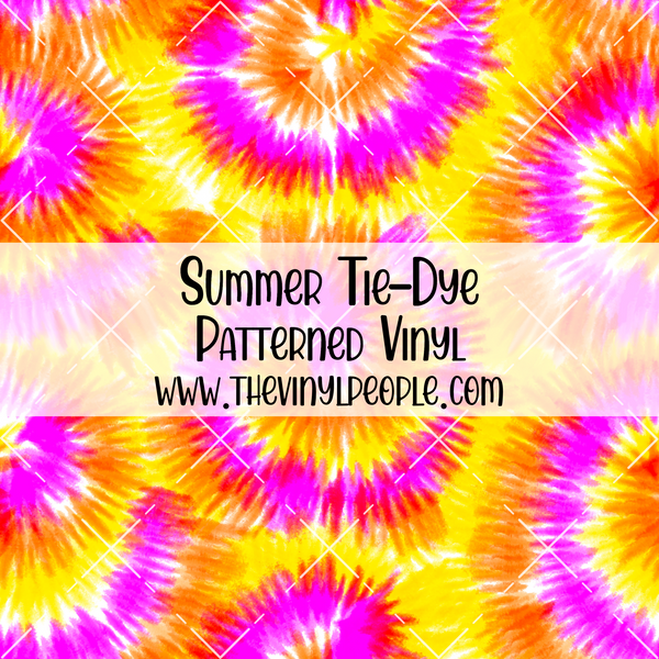 Summer Tie-Dye Patterned Vinyl