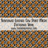Sunflower Leopard Cow Print Patterned Vinyl