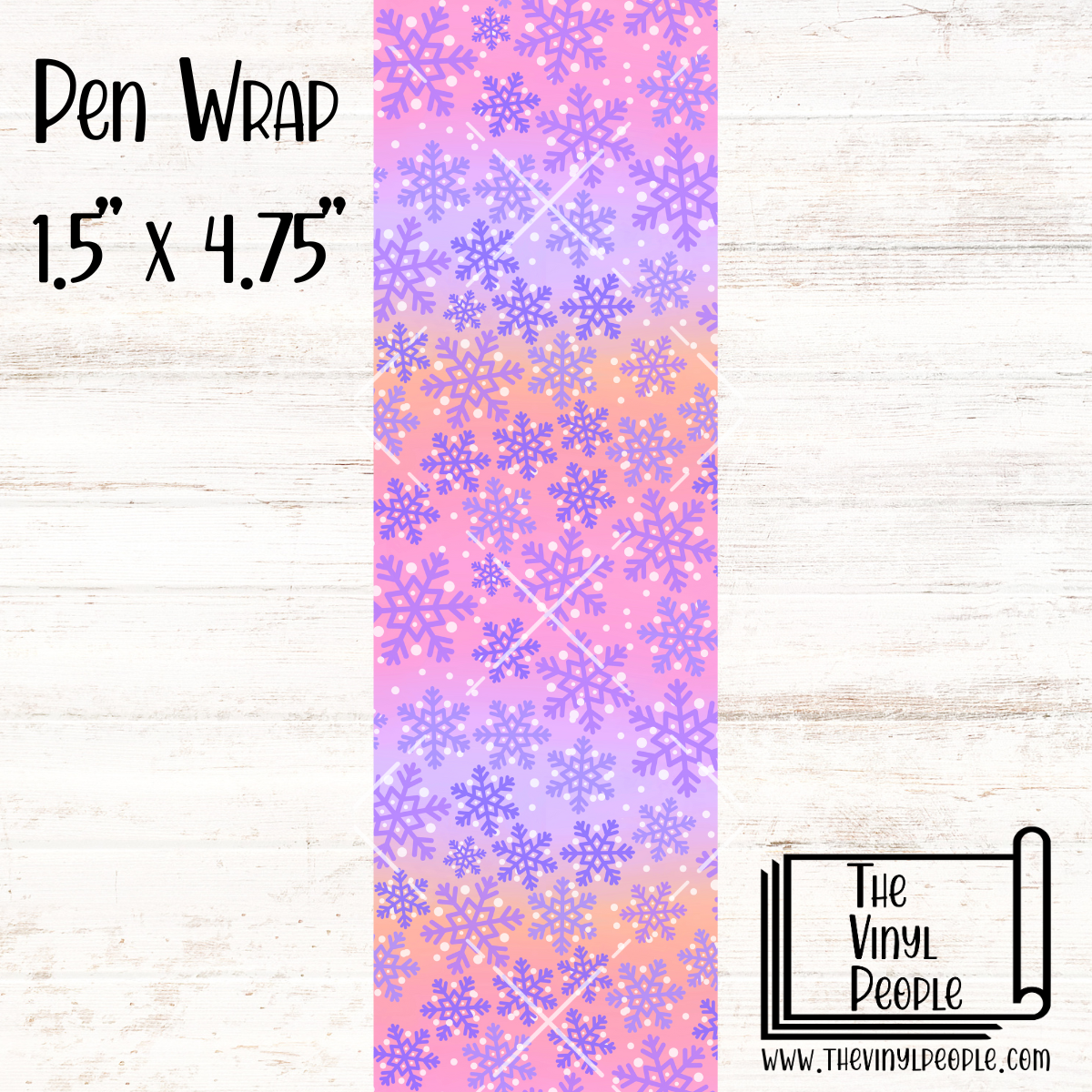 Sunset Snowflakes Pen Wrap