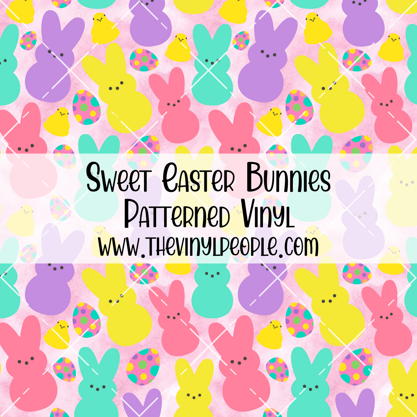 Sweet Easter Bunnies Patterned Vinyl