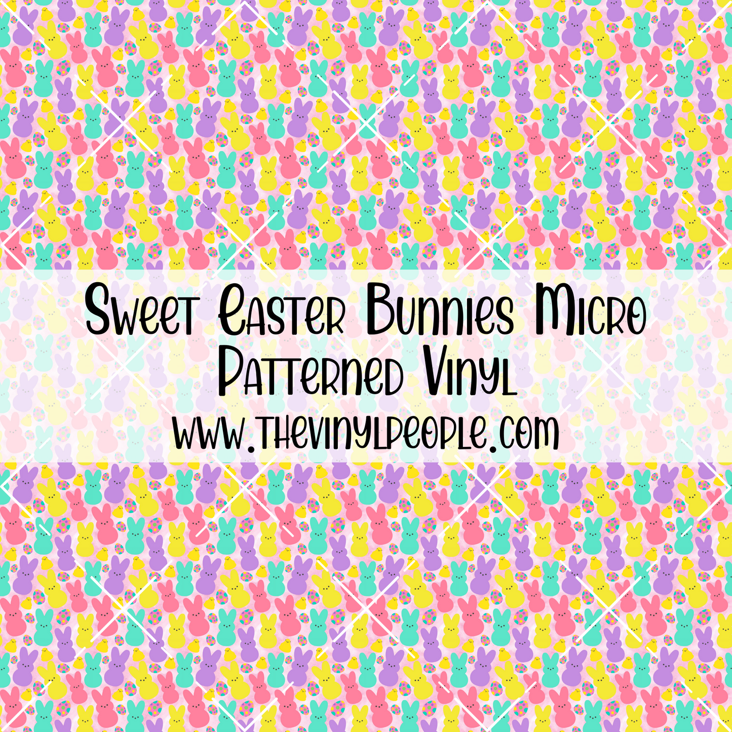 Sweet Easter Bunnies Patterned Vinyl