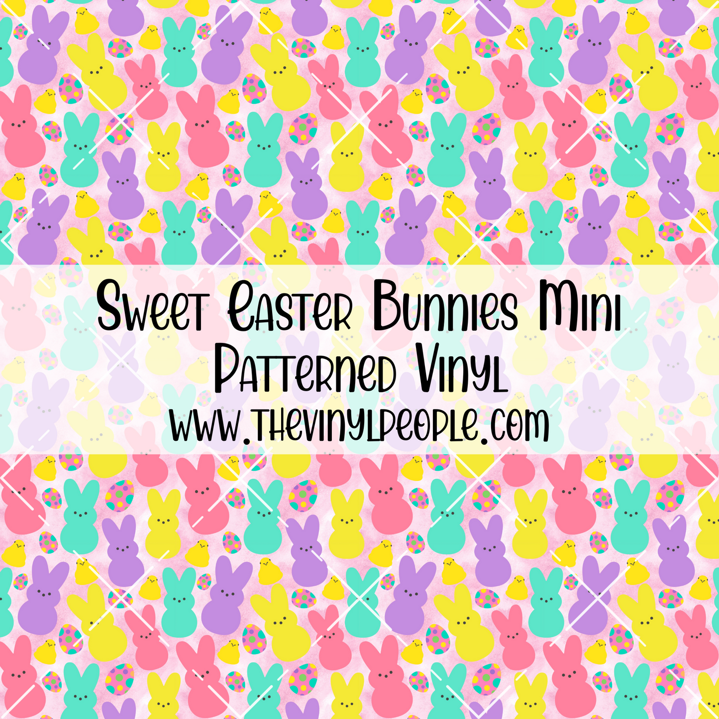 Sweet Easter Bunnies Patterned Vinyl