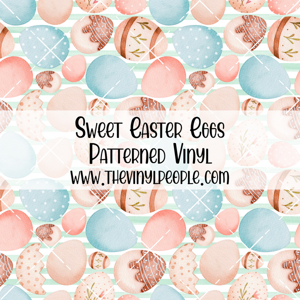Sweet Easter Eggs Patterned Vinyl