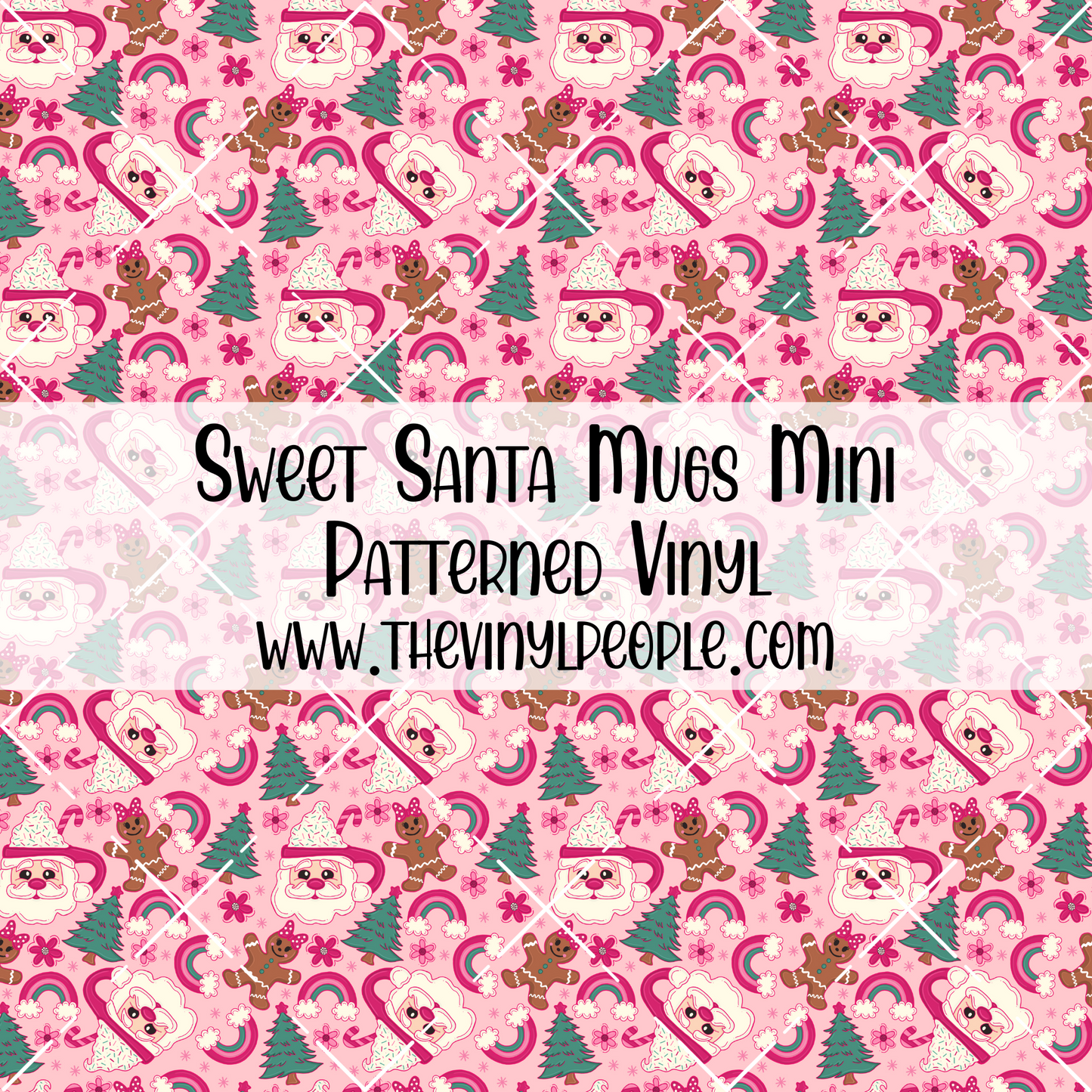 Sweet Santa Mugs Patterned Vinyl
