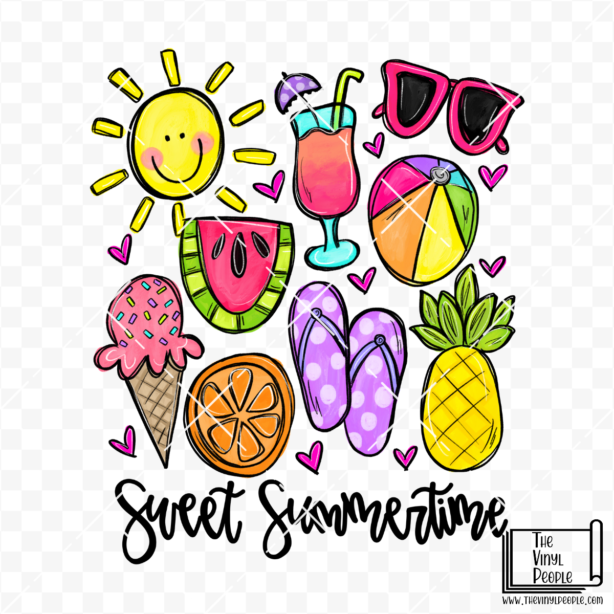 Sweet Summertime Vinyl Decal