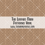 Tan Leopard Patterned Vinyl