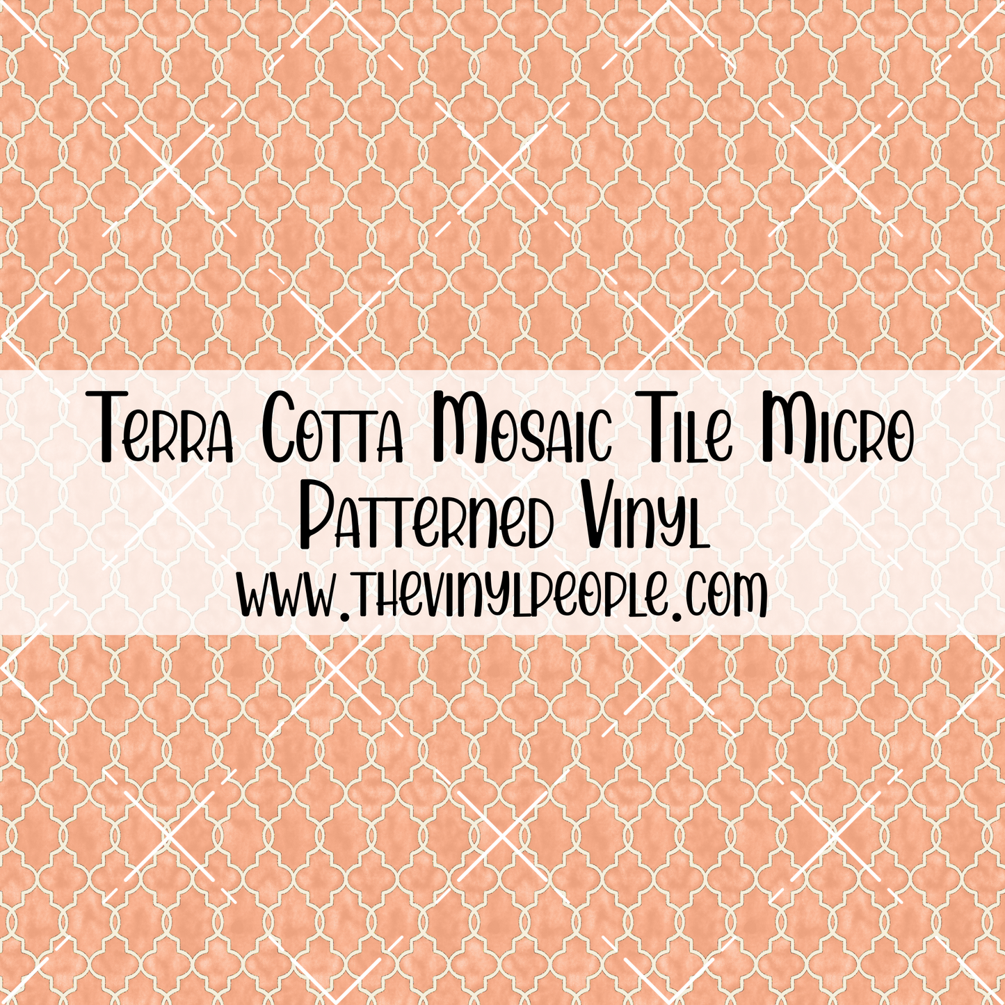 Terra Cotta Mosaic Tile Patterned Vinyl
