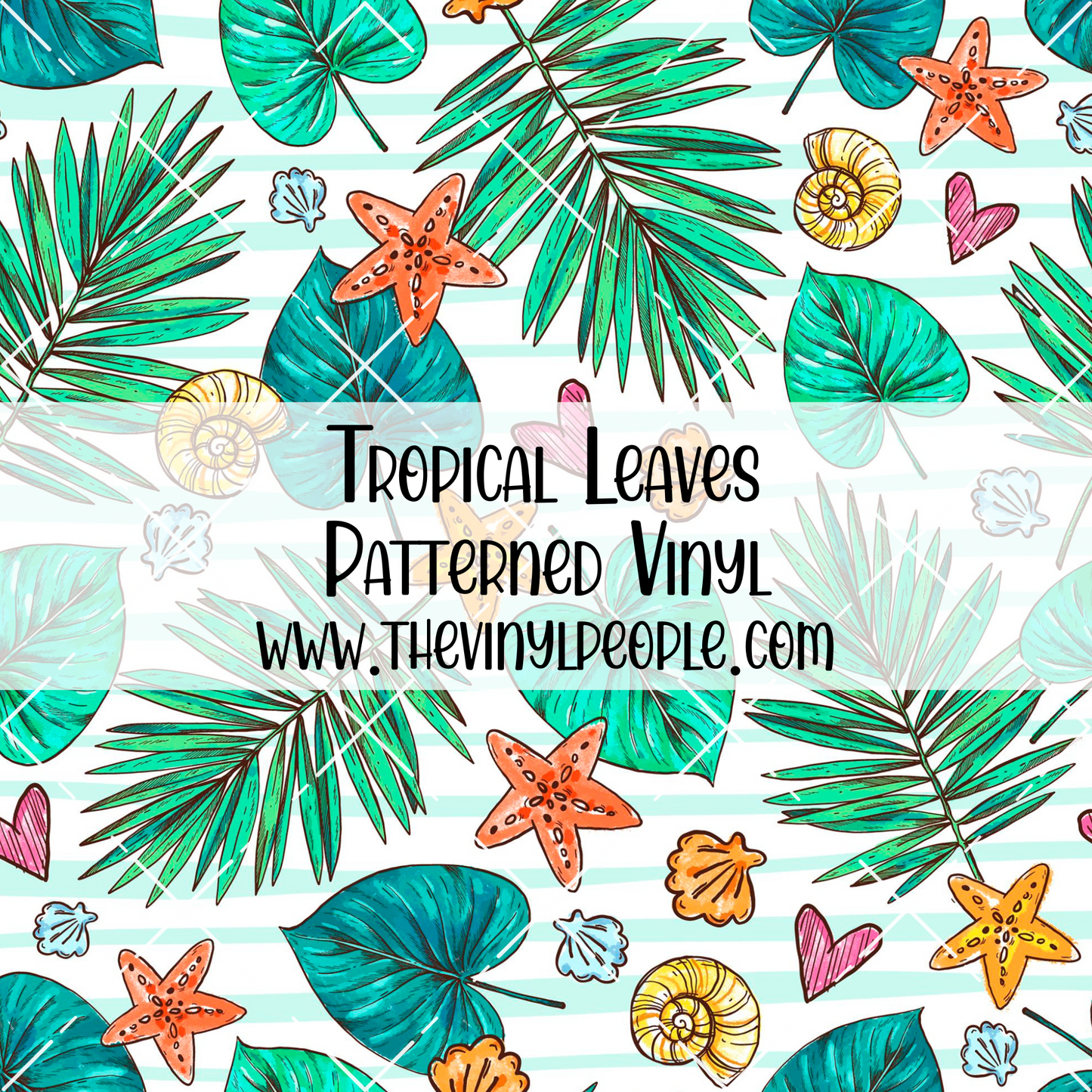 Tropical Leaves Patterned Vinyl