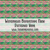 Watermelon Brushstroke Patterned Vinyl