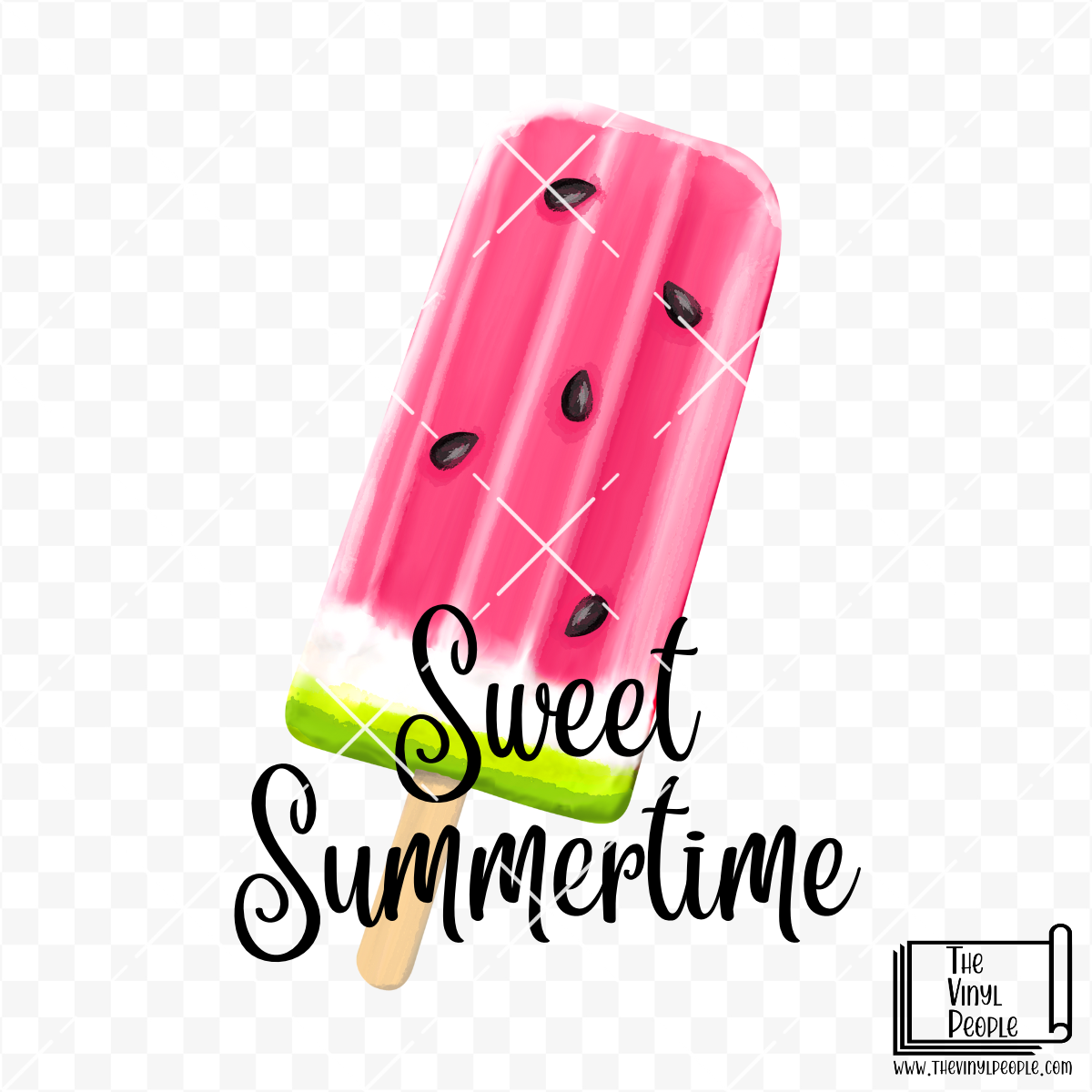 Watermelon Popsicle Vinyl Decal