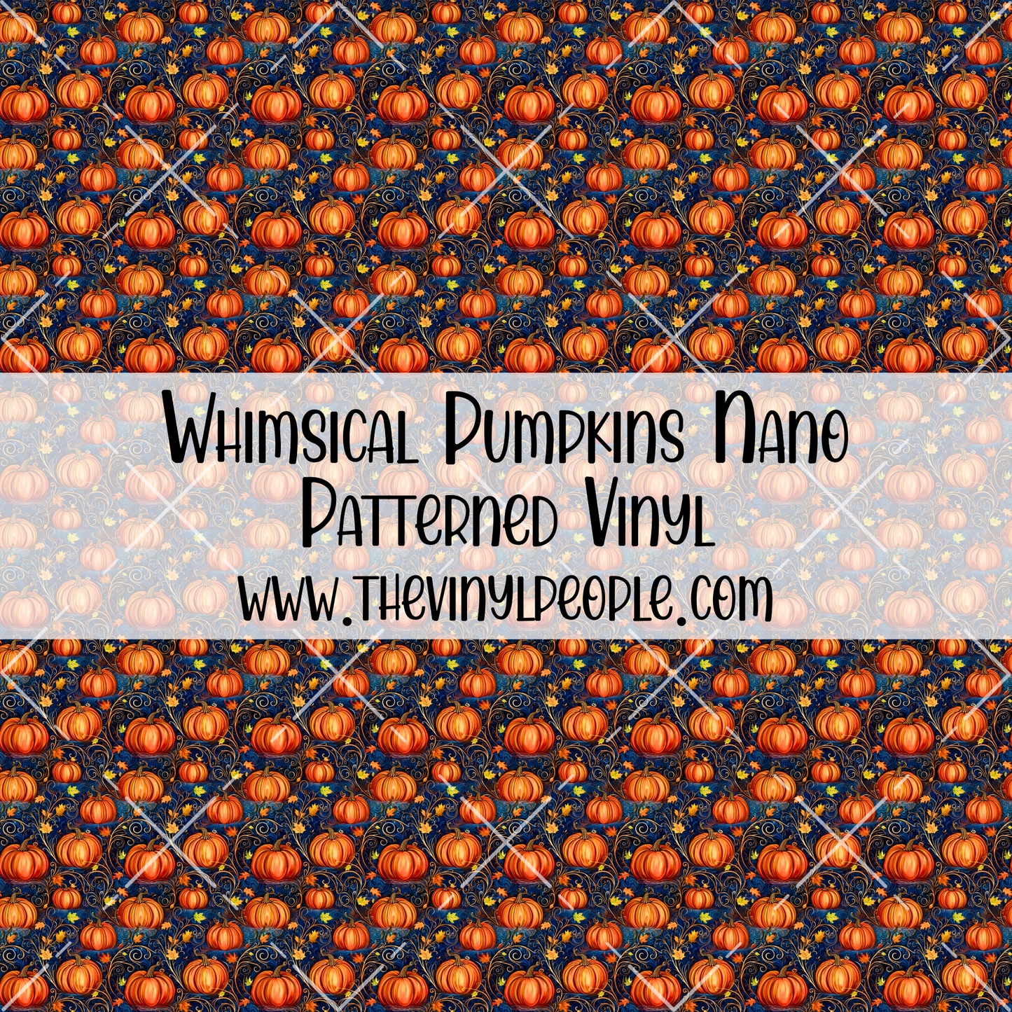 Whimsical Pumpkins Patterned Vinyl