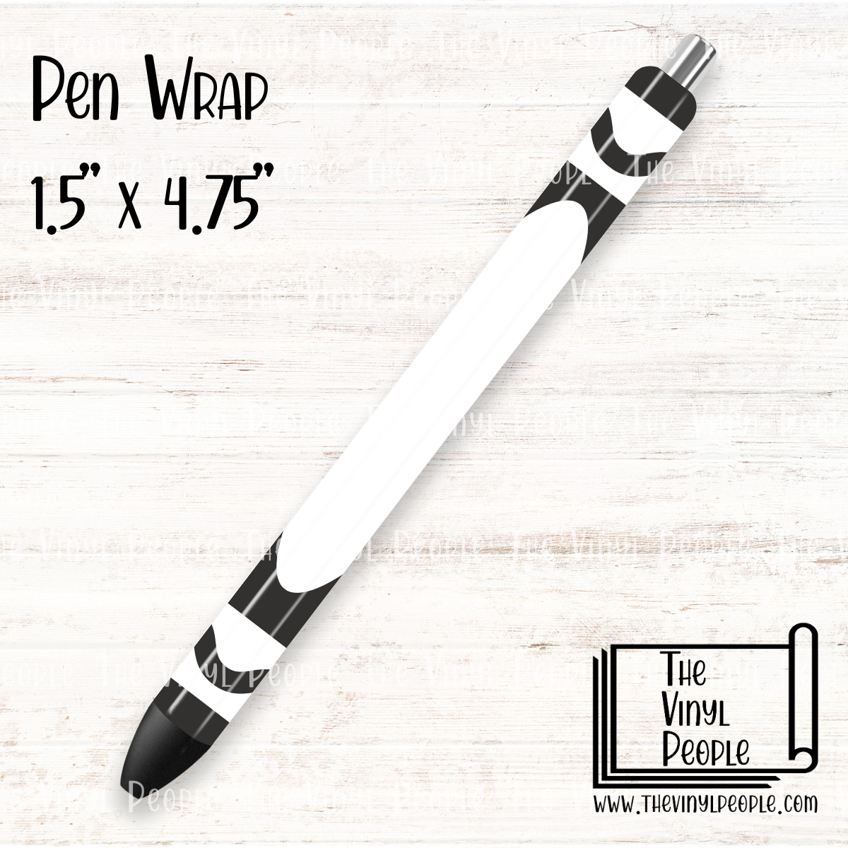 White Crayon Pen Wrap