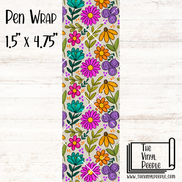 Wildflower Doodles Pen Wrap