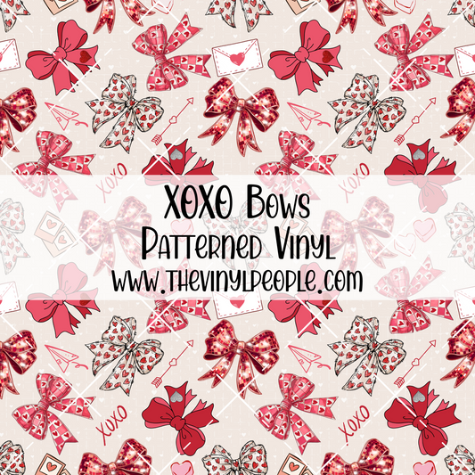 XOXO Bows Patterned Vinyl