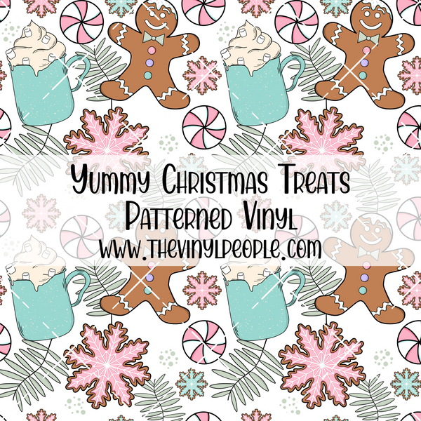 Yummy Christmas Treats Patterned Vinyl