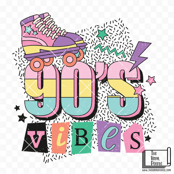 90's Vibes Vinyl Decal