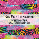 90s Vibes Brushstroke Patterned Vinyl